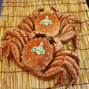 北海道産 冷凍毛蟹　中毛蟹2尾セット 400g前後【送料・箱代無料】
